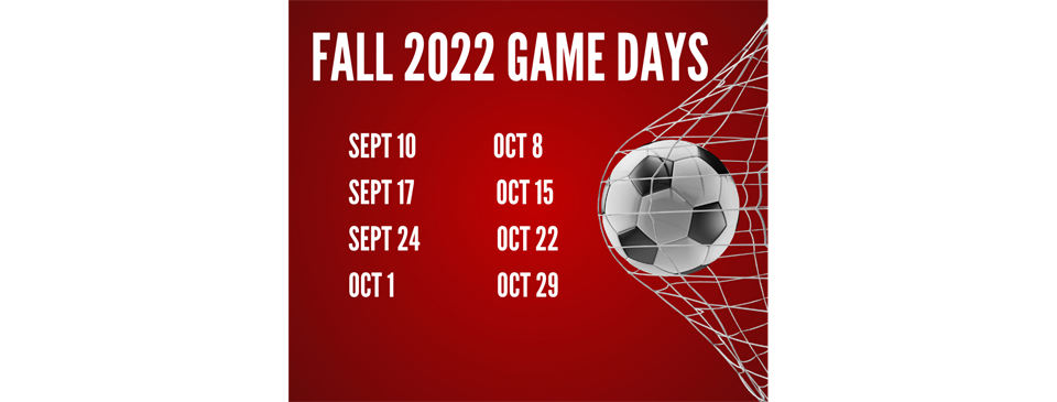AYSO 572 Fall 2022 Game Days